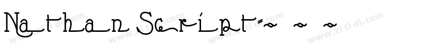Nathan Script字体转换